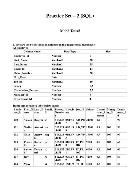 sql test online sample questions